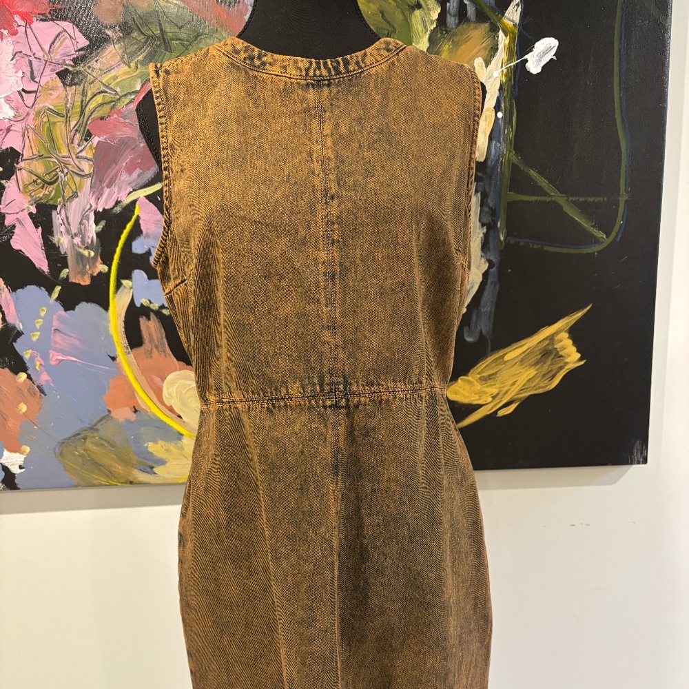 French Connection Zola Washed Denim Minidress Size 8